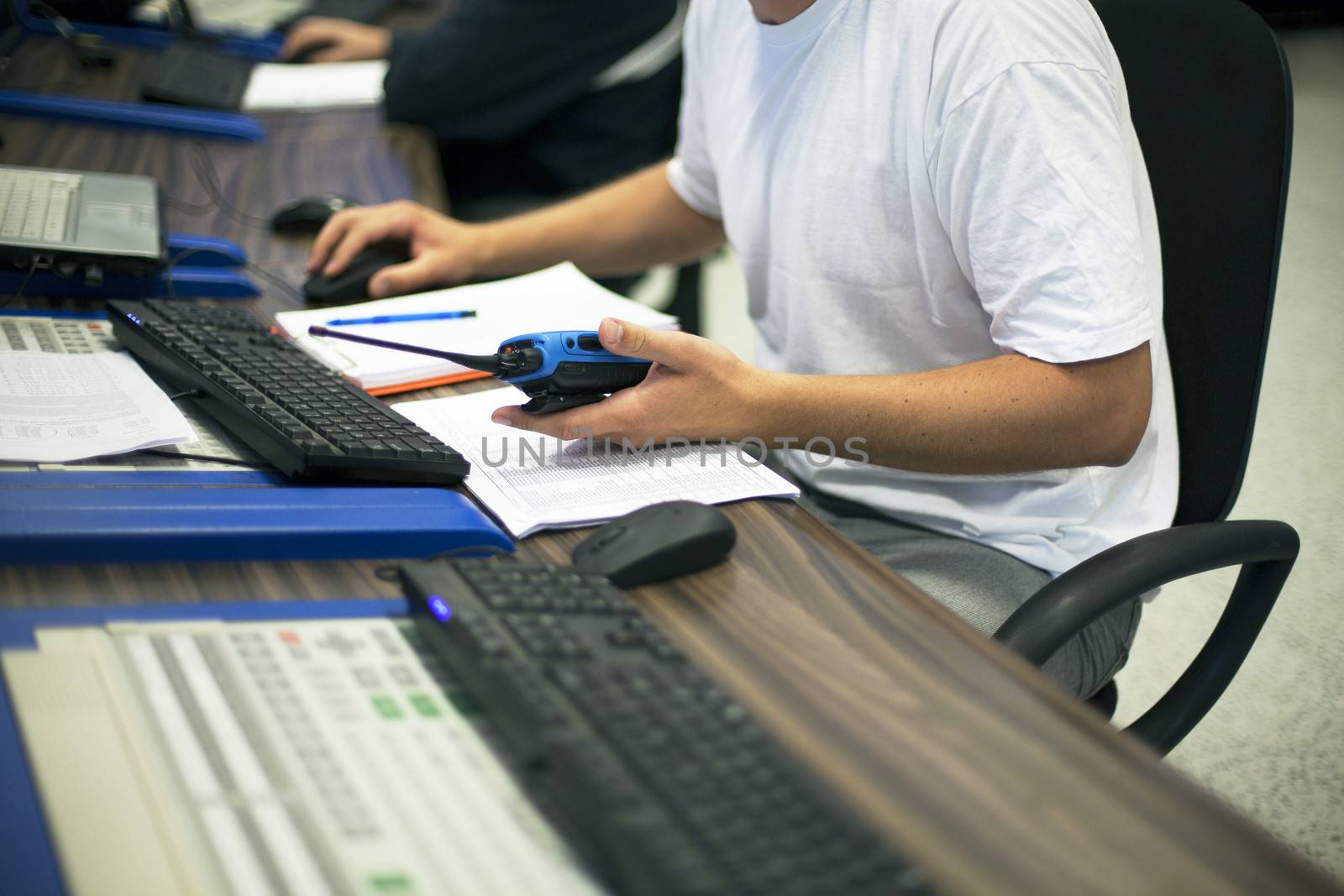 Man working in control room