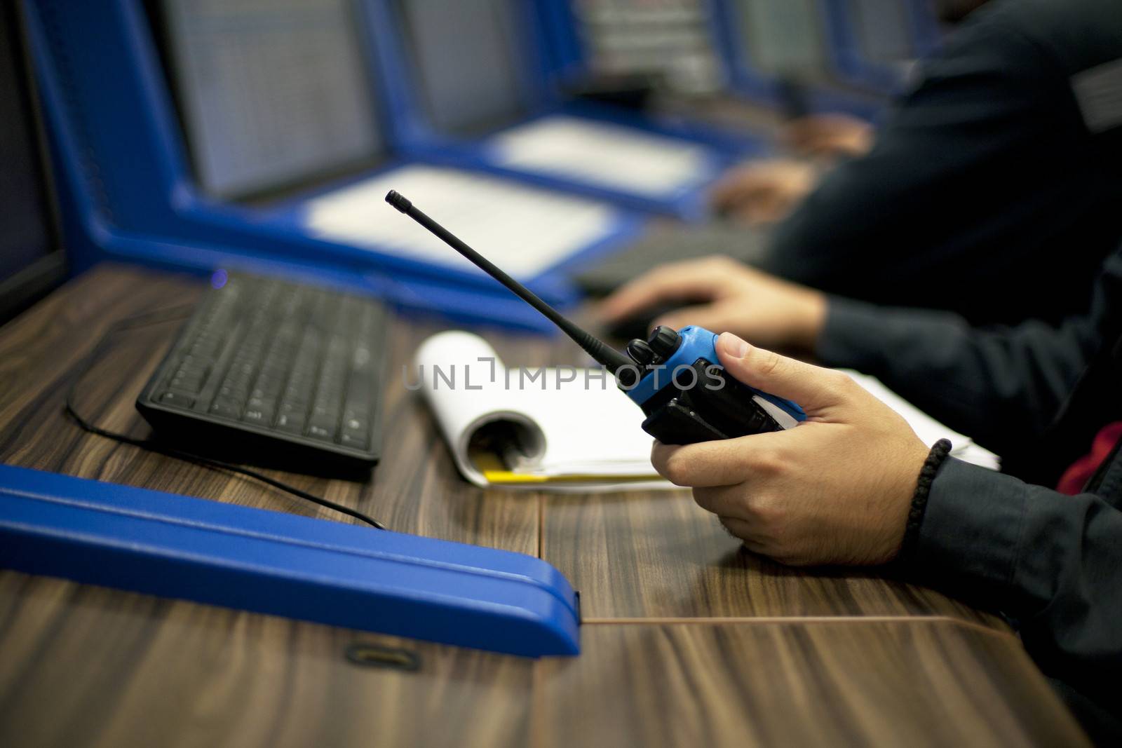 Man working in control room