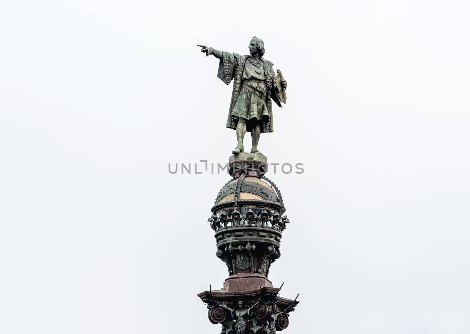 Statue of Christopher Columbus in Barcelona, Spain by Marcus