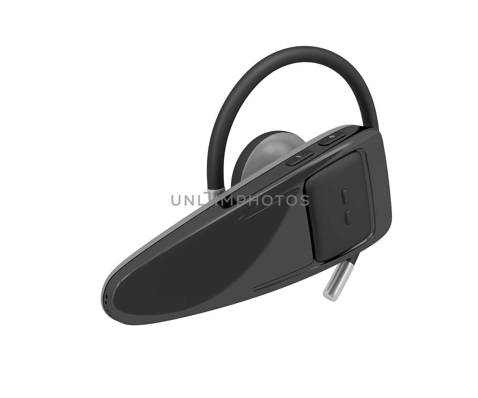 Bluetooth headset isolated on a white background