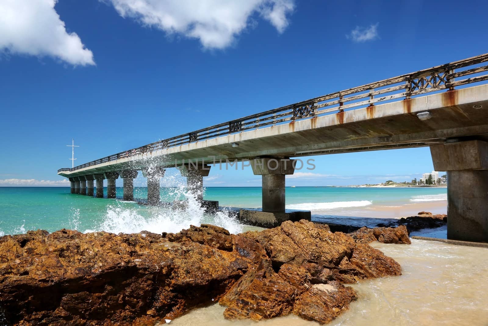 Summer Beach and Pier by fouroaks