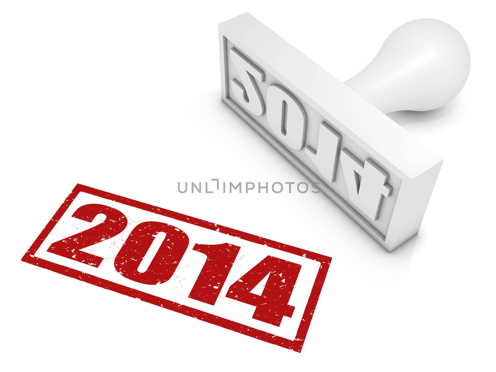 Year 2013 rubber stamp. Part of a series of stamp concepts.
