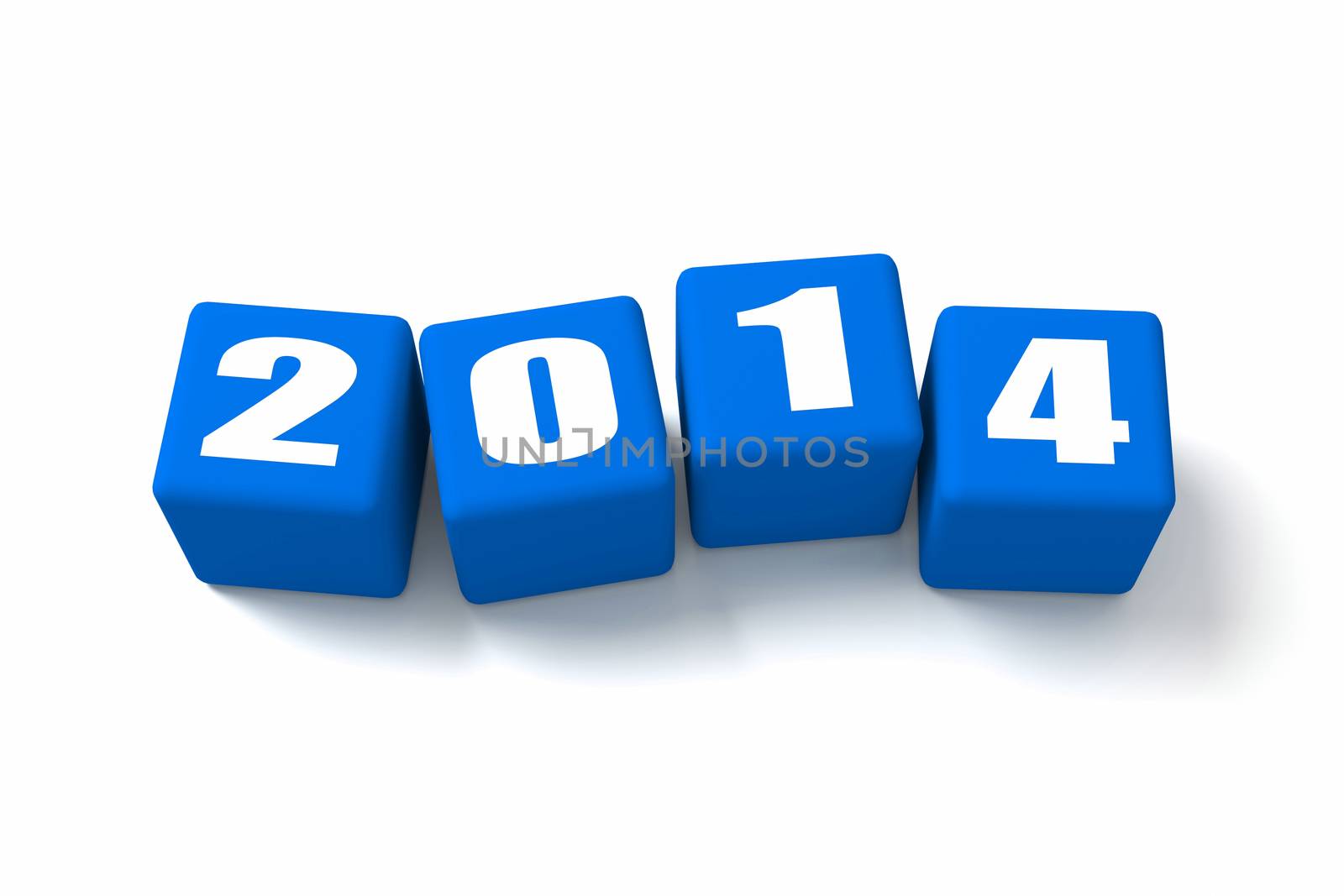 New Year 2014 Blue Cubes by OutStyle