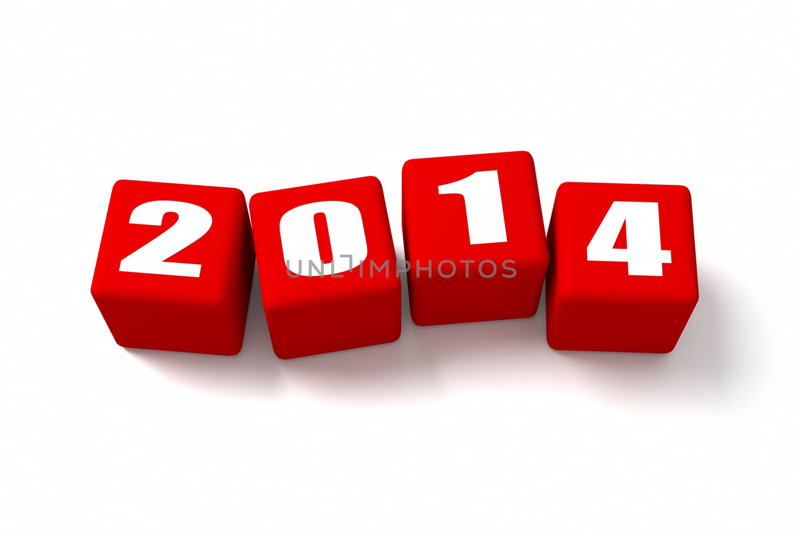 New Year 2014 Red Cubes by OutStyle