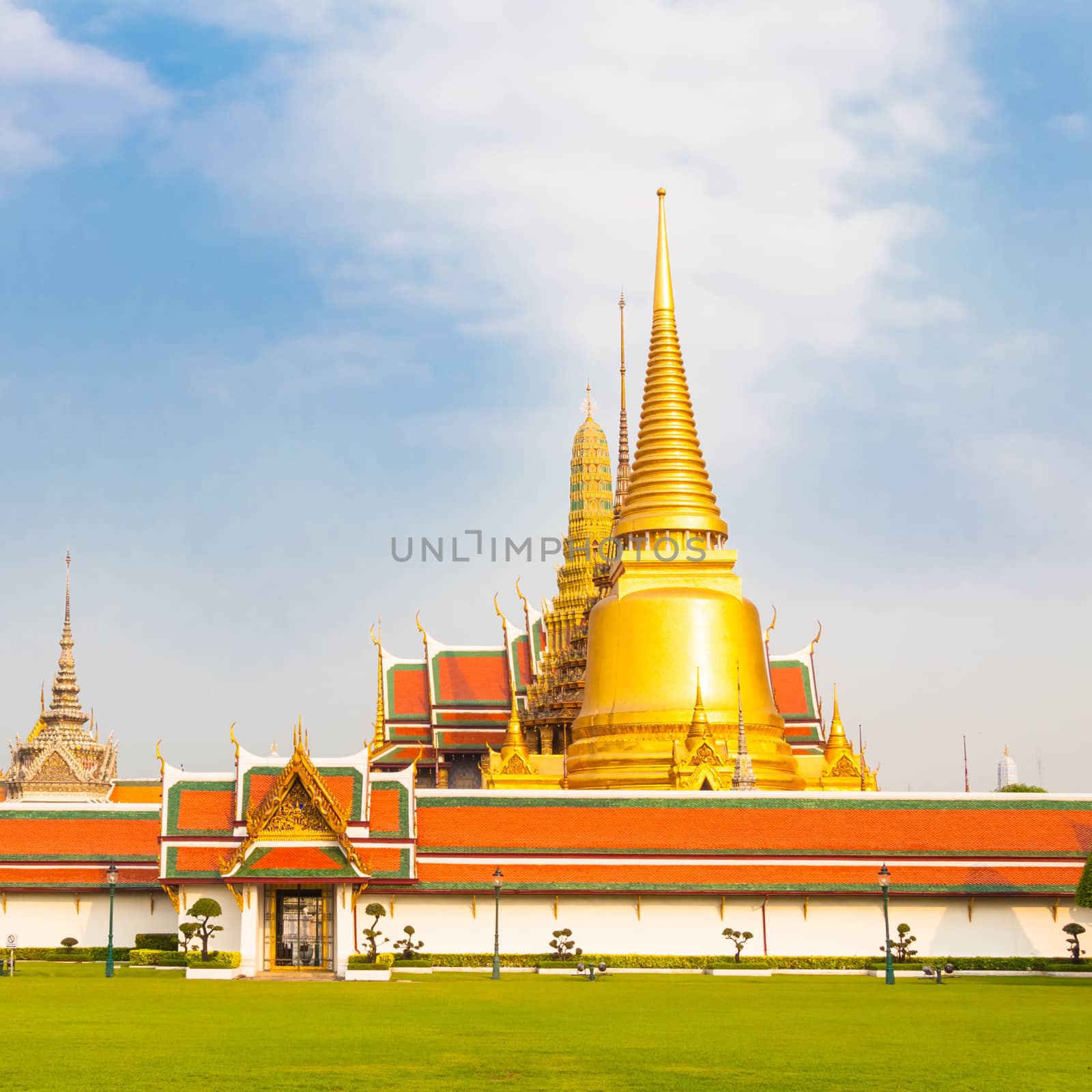 Thailand, Bangkok,  Wat Phra Kaew temple. by kasto