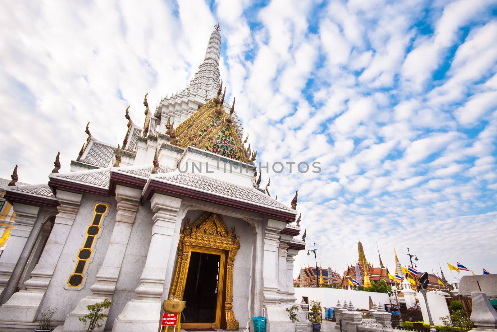 Thailand, Bangkok, Wat Pho themple, famous for golden pagoda.