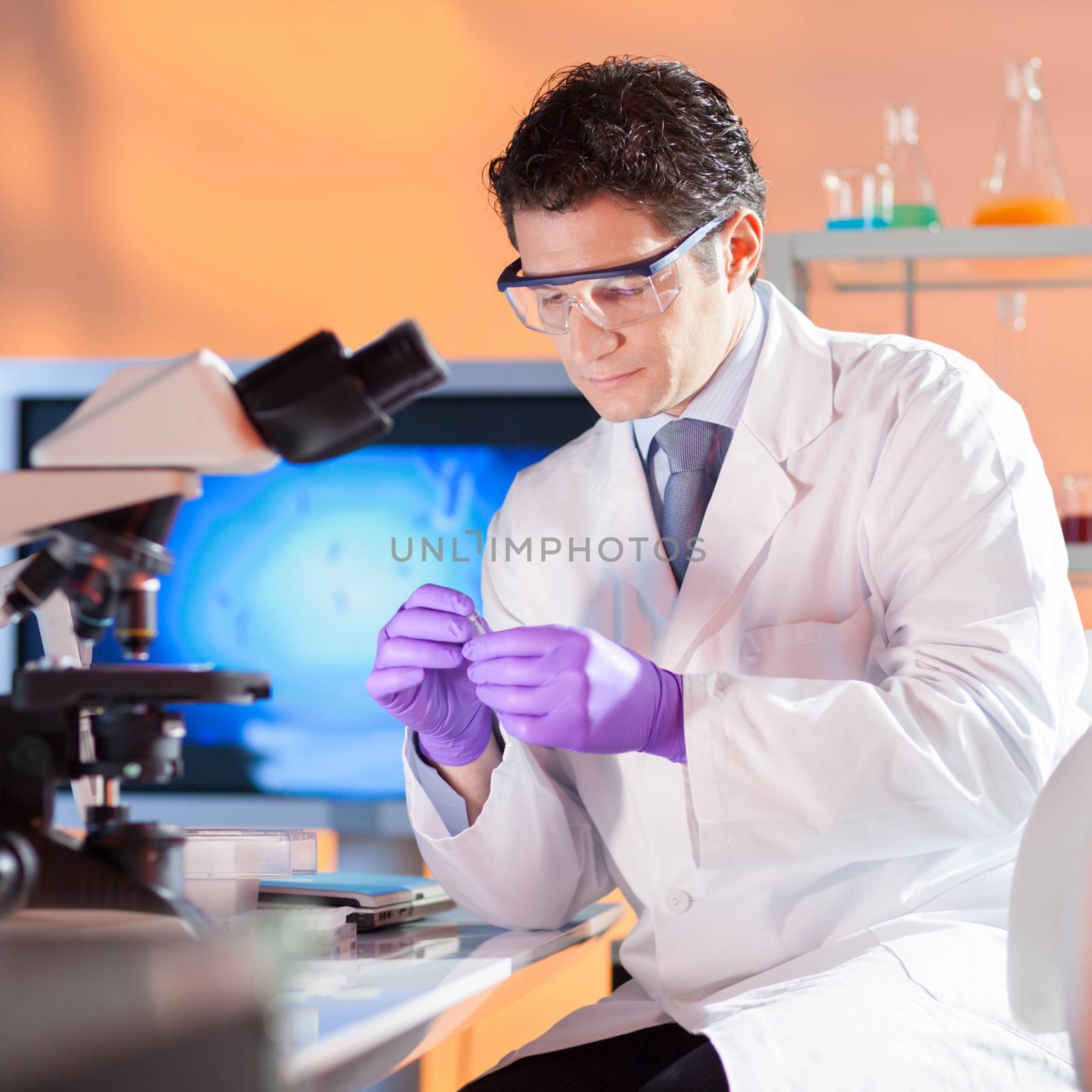 Portrait of a  male health care professional in his working environment.