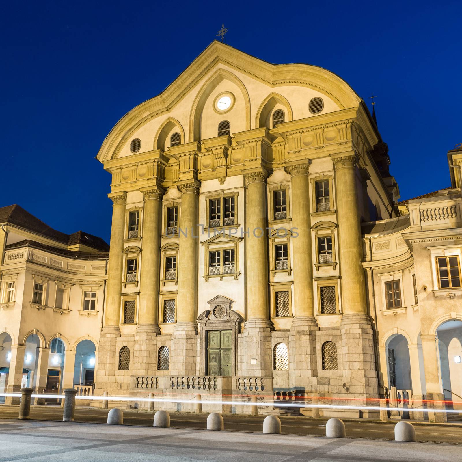 Ursuline Church, Congress Square, Ljubljana, Slovenia. by kasto