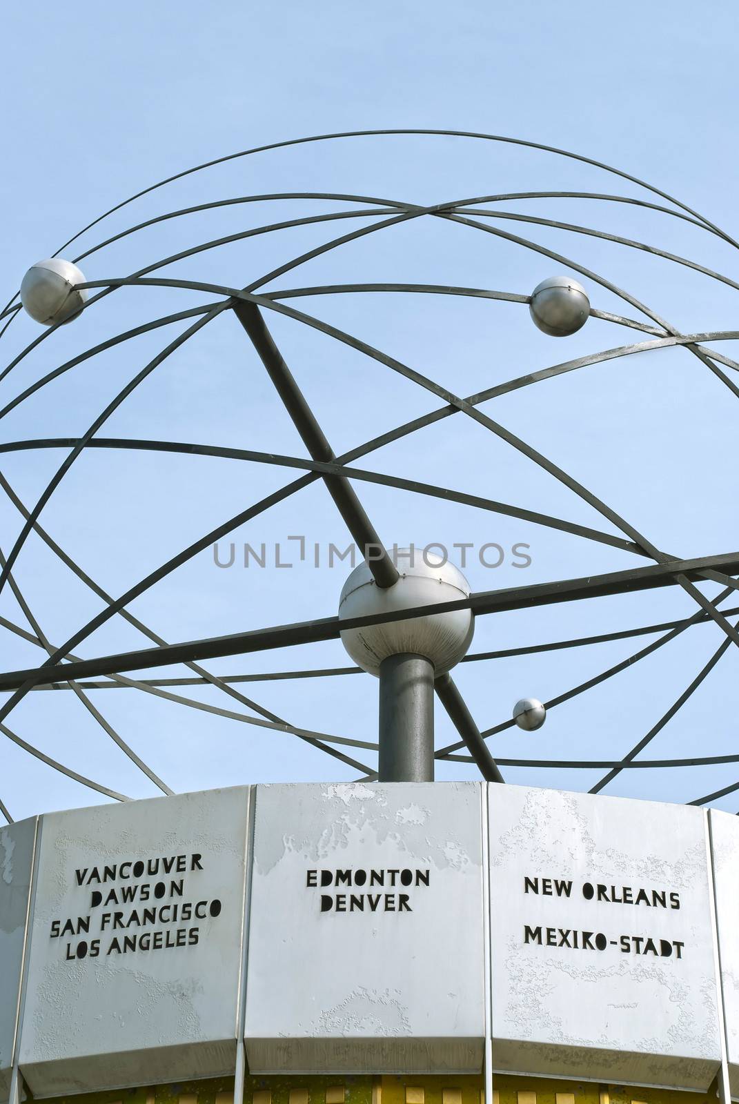 Weltzeituhr (Worldtime Clock) at Alexanderplatz in Berlin