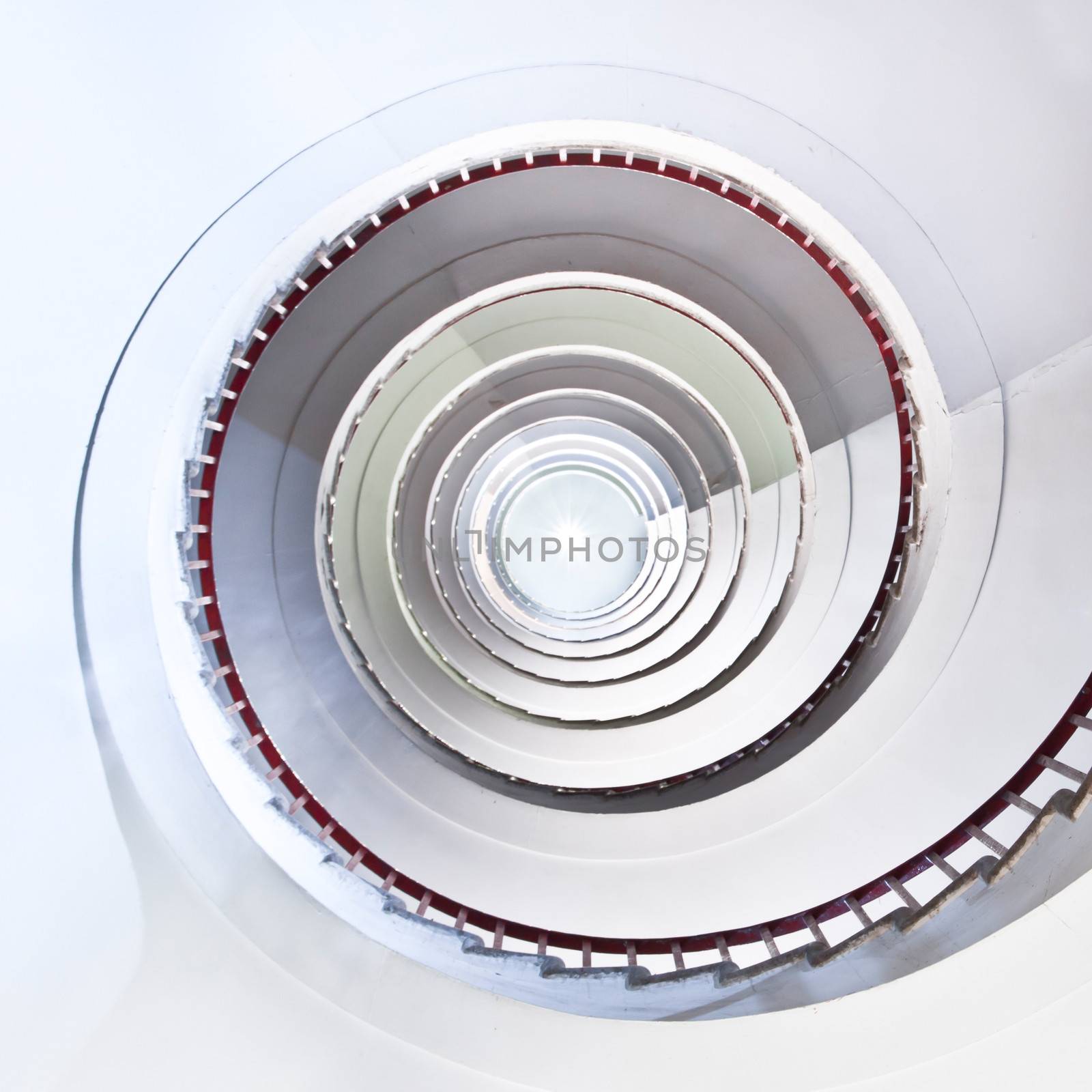 White spiral staircase. by kasto