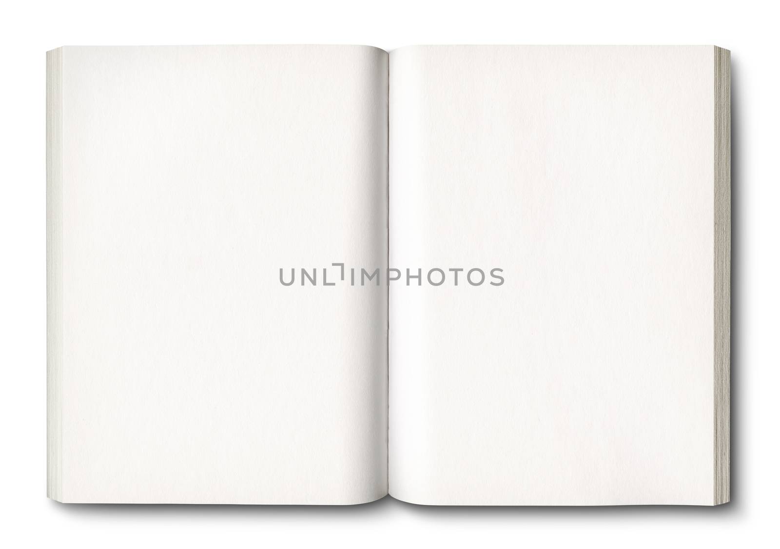 White open book isolated on white by daboost