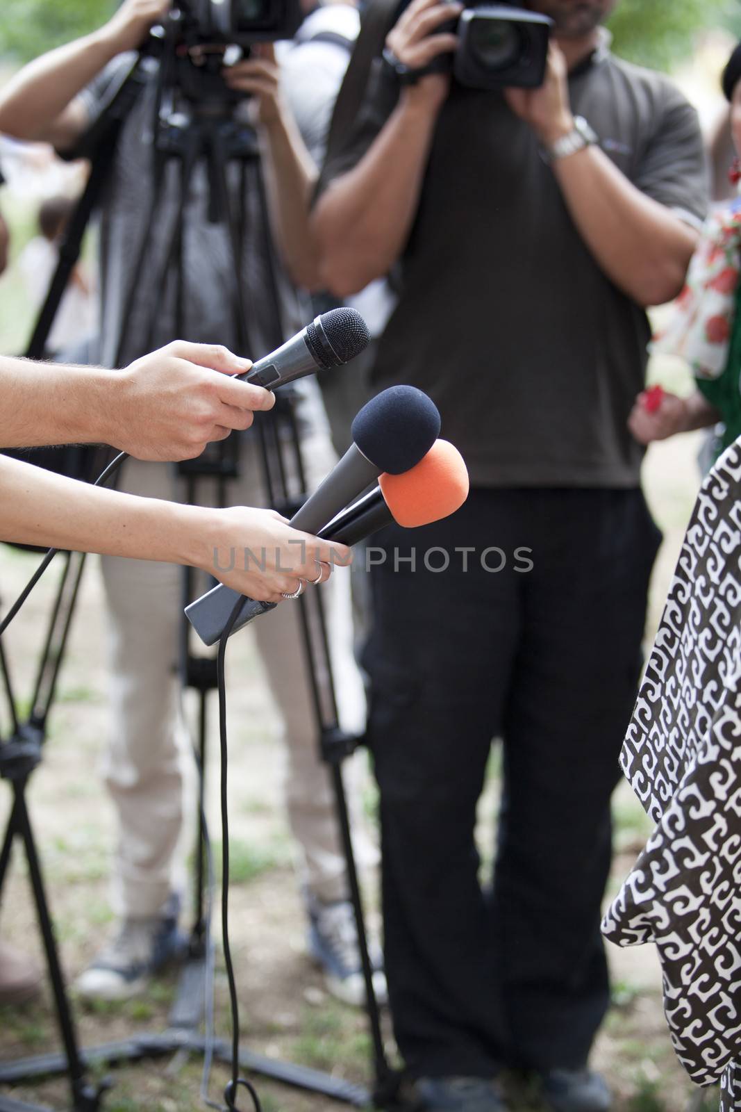 Media interview by wellphoto