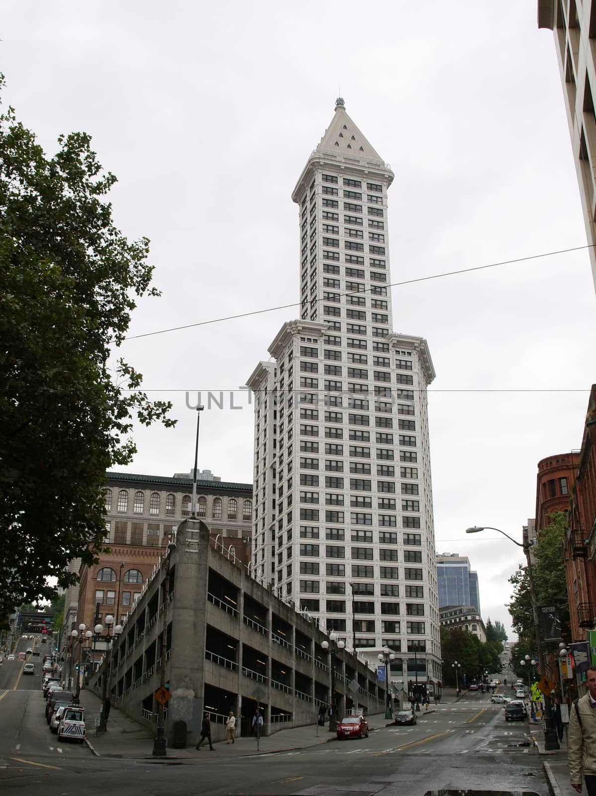 SEATTLE - OCTOBER 06: Smith Tower building on May 19, 2007 in Seattle. The 38-story 149 m tall building was completed in 1914 and named after its builder, magnate Lyman Cornelius Smith.