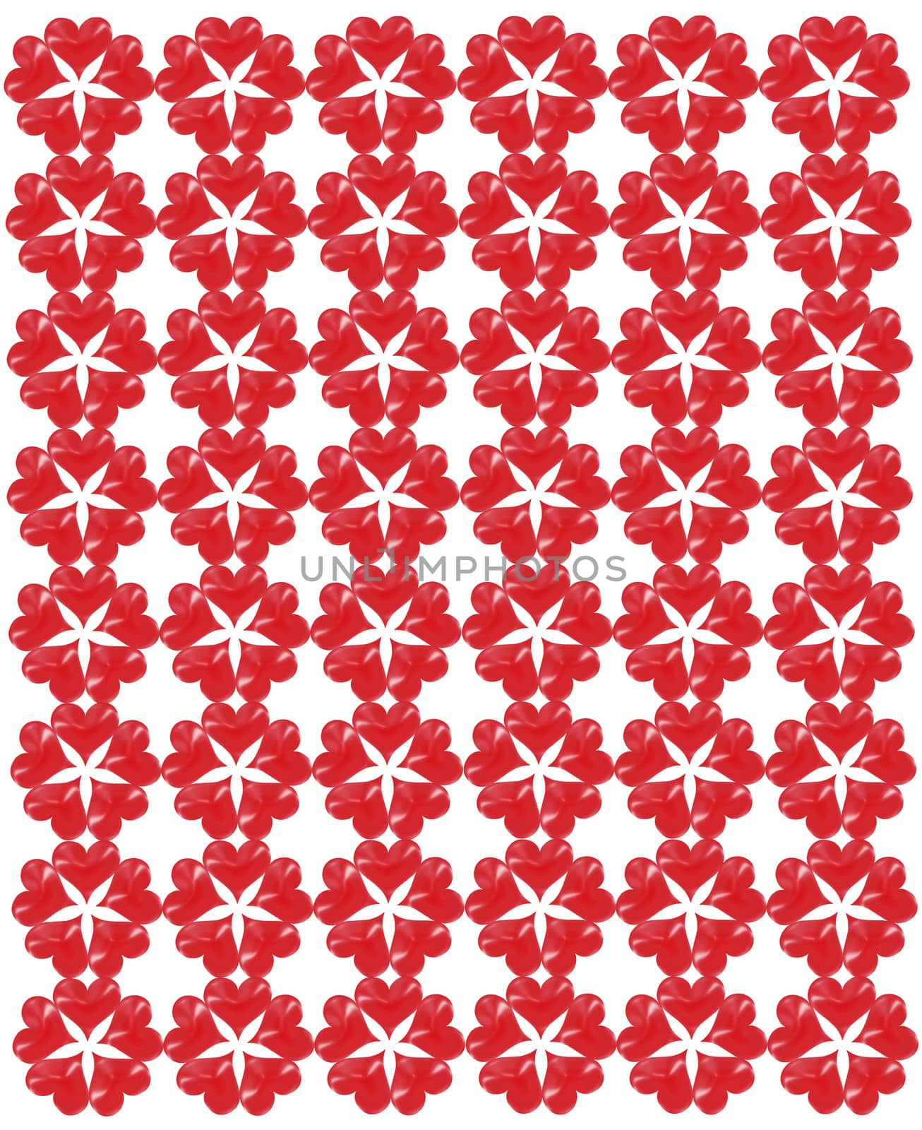 pattern from red shapes like laces by alexmak