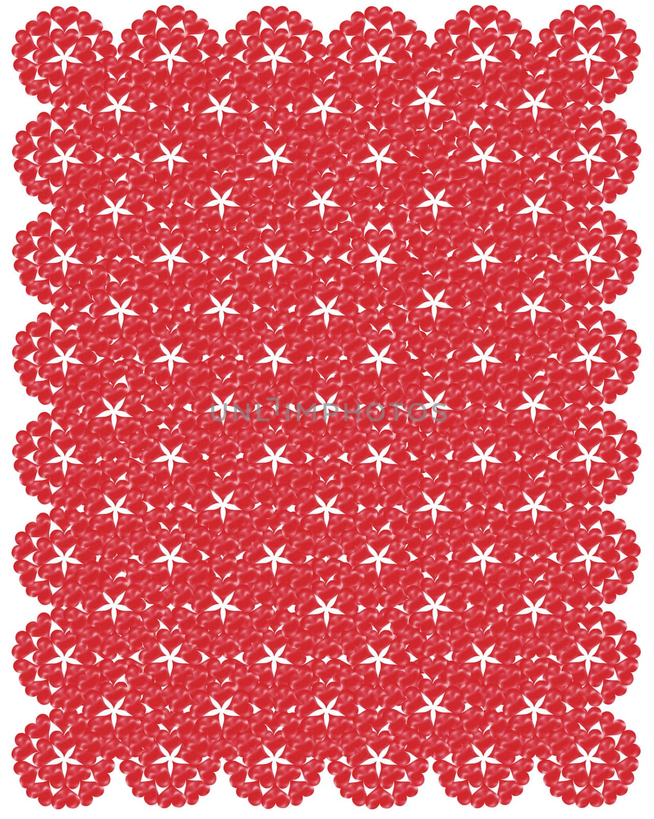 pattern from red shapes like laces by alexmak