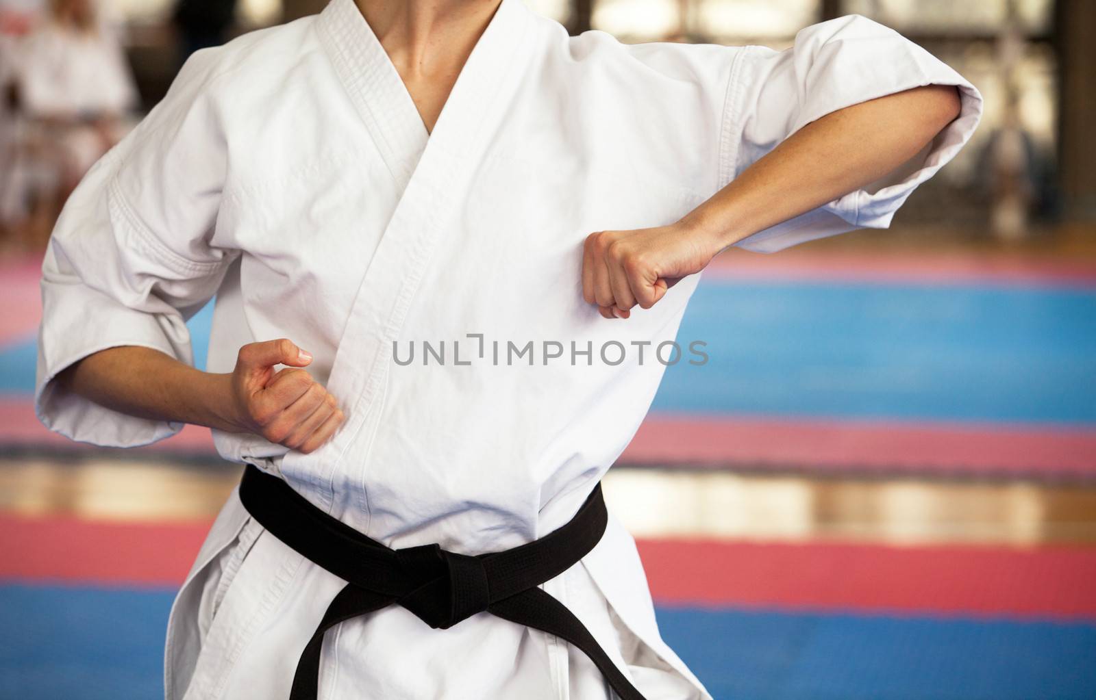 Karate training by wellphoto