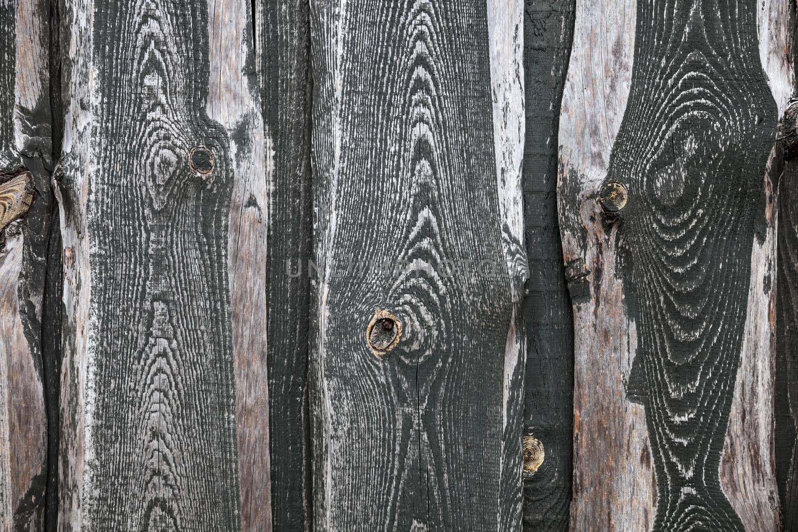 Background texture of old wooden lining boards wall