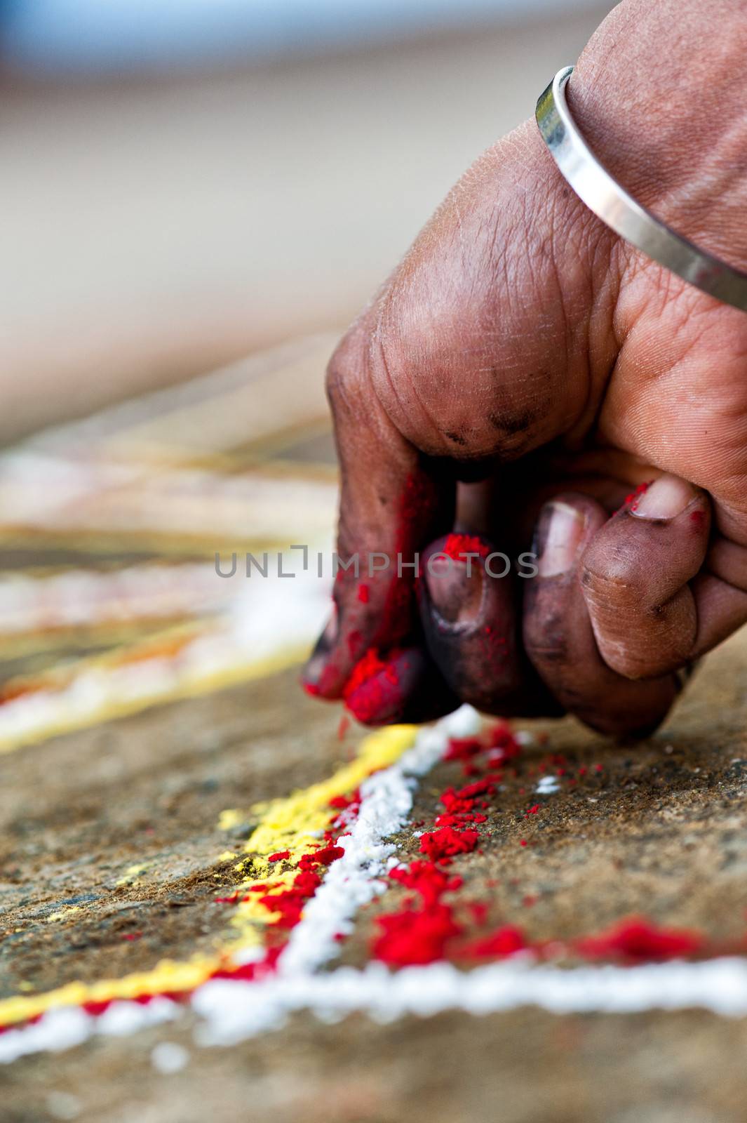 Human Hand does a Yantra, Nepal
