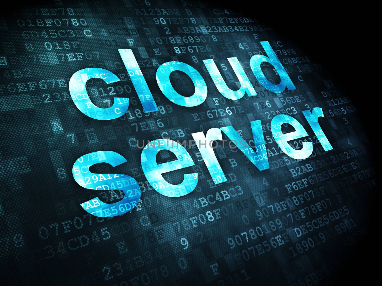 Cloud technology concept: Cloud Server on digital background by maxkabakov