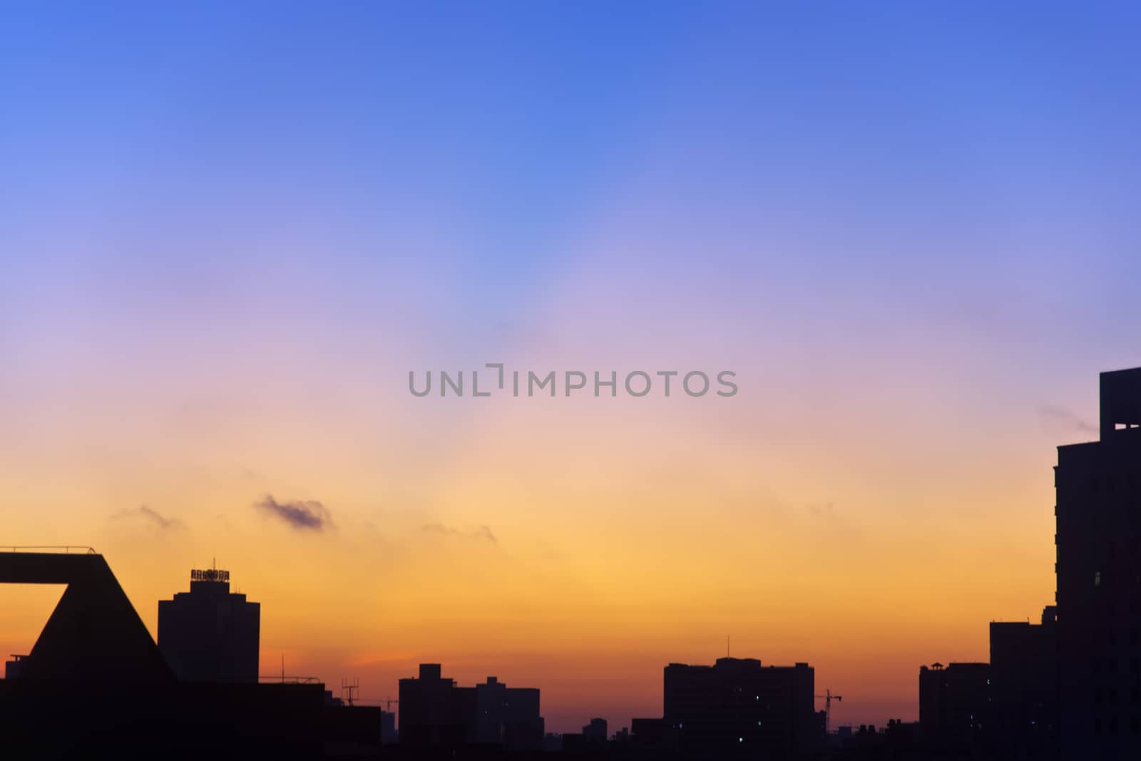 Hainan Island, China is in the tropics, the sky would often beautiful sunset