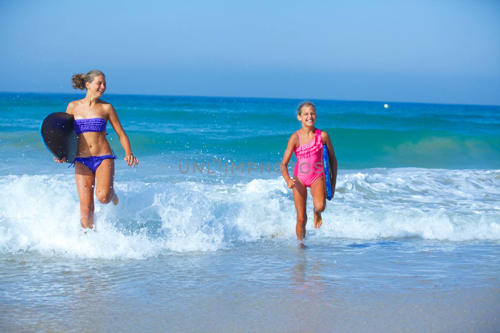 Summer vacation - surfer girls. by maxoliki