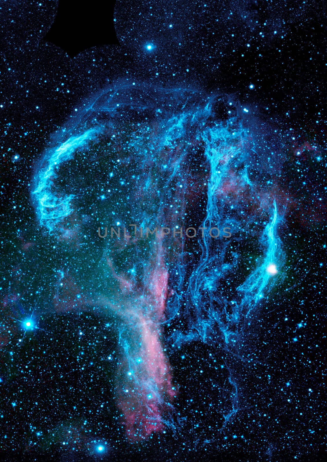 Far being shone nebula and star field against space. "Elements of this image furnished by NASA".
