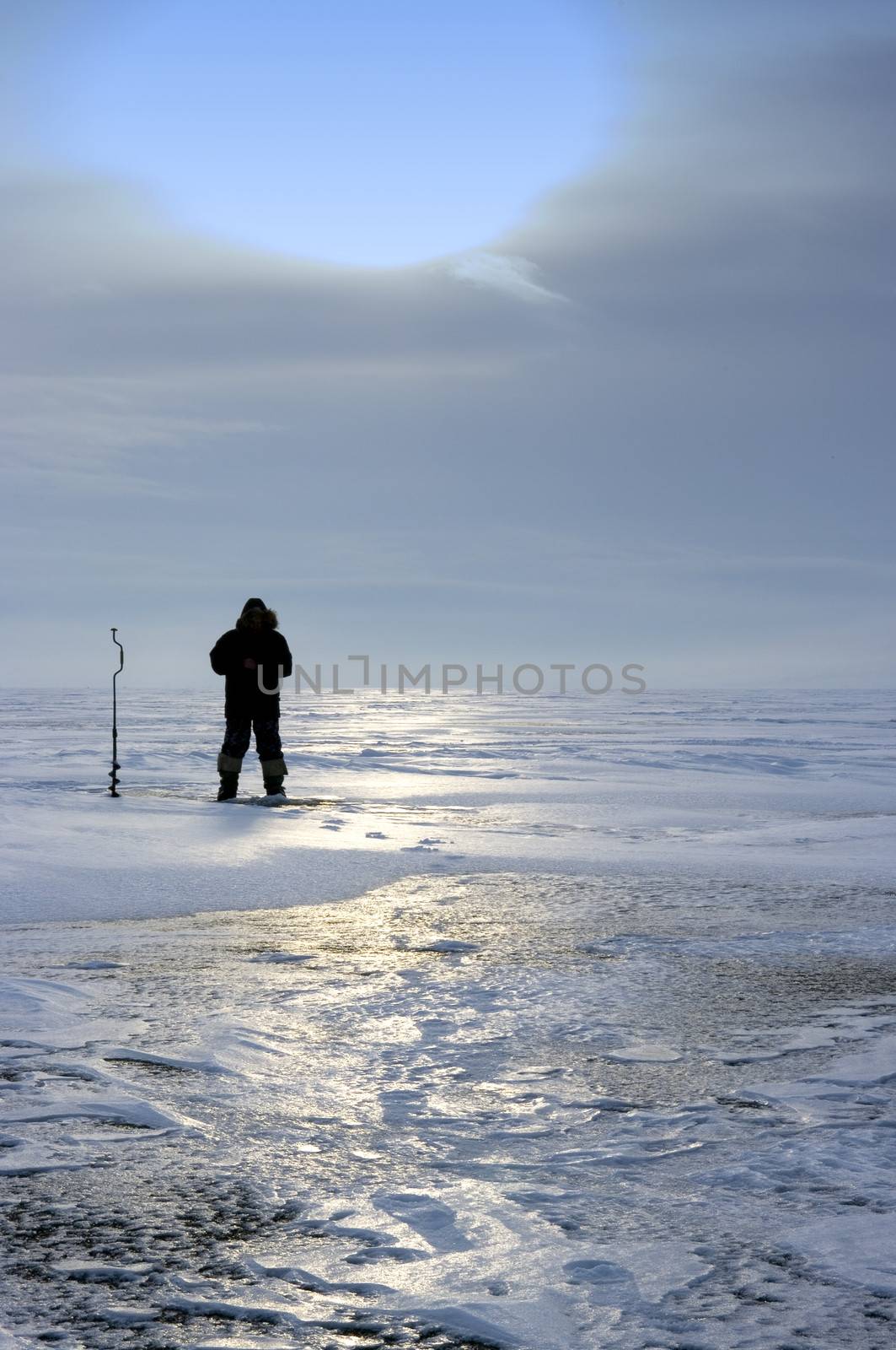 winter fishing by sibrikov