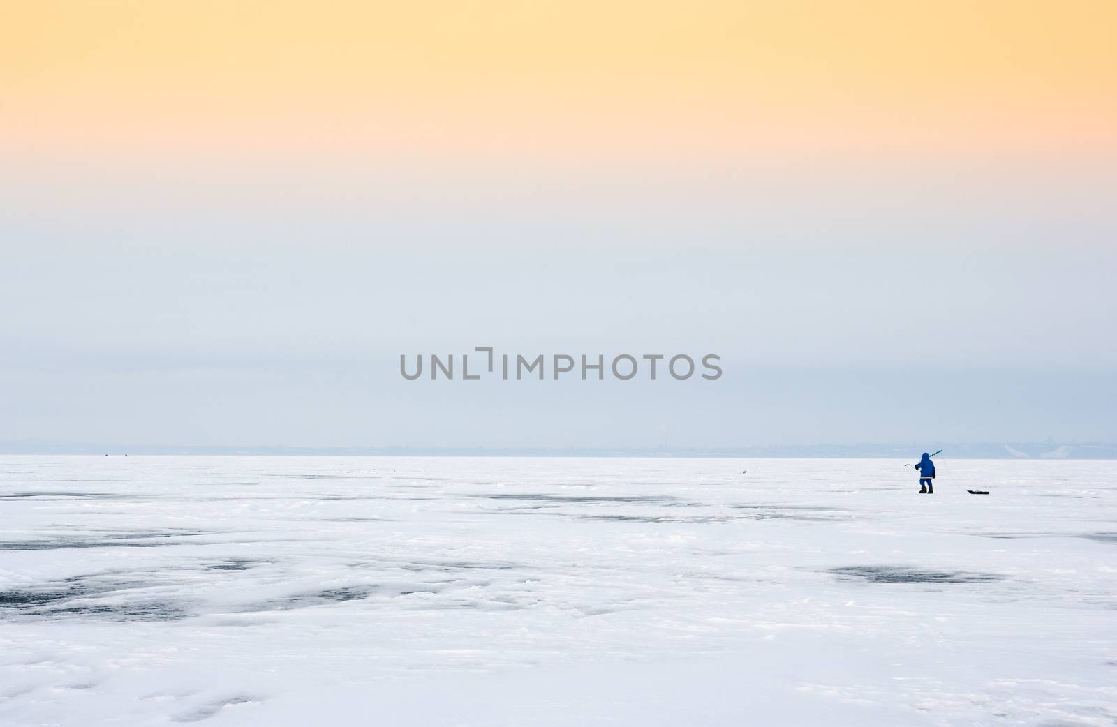 winter fishing by sibrikov