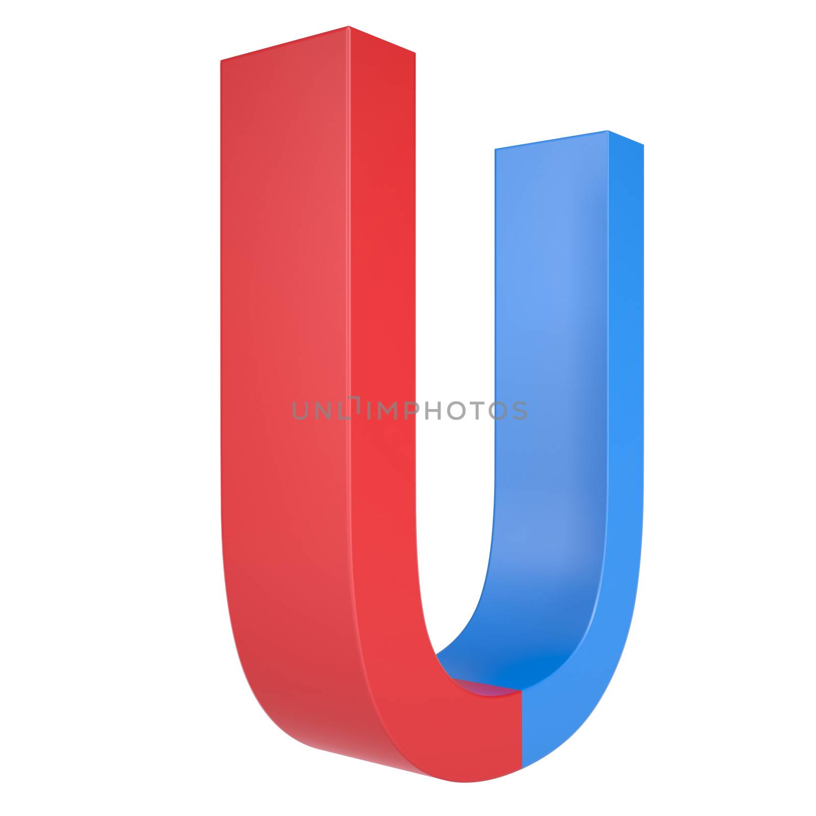 Blue and red magnet by cherezoff