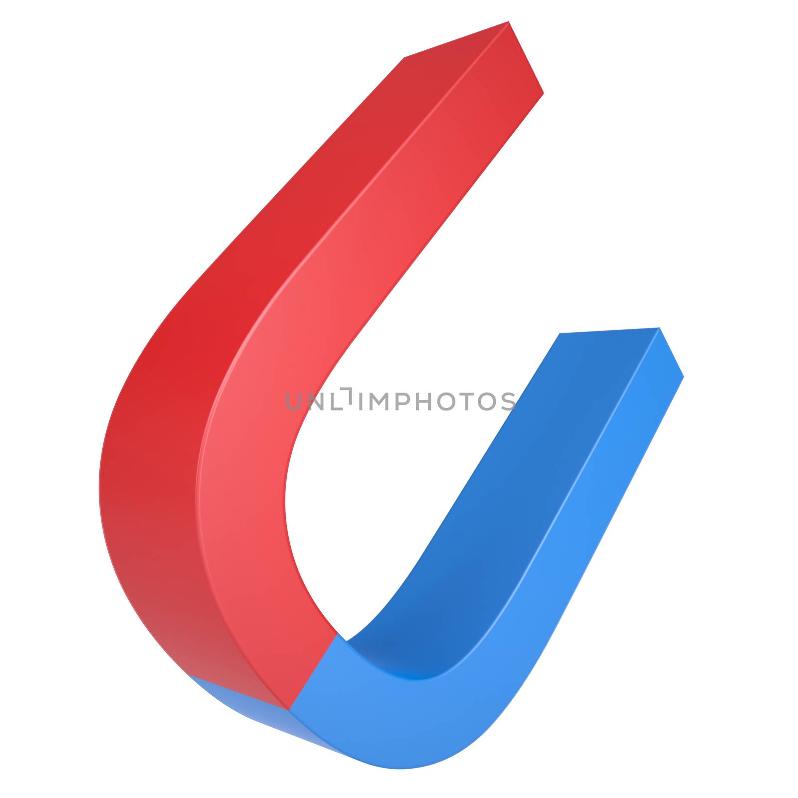 Blue and red magnet by cherezoff