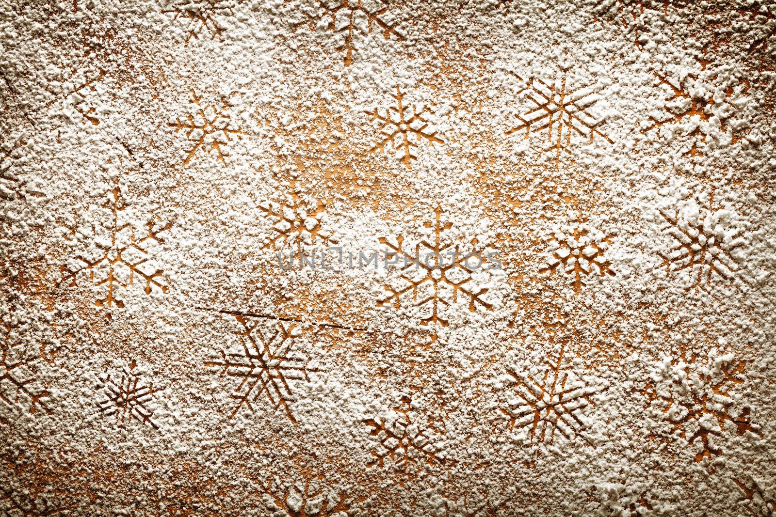 Snowflakes Background by bozena_fulawka