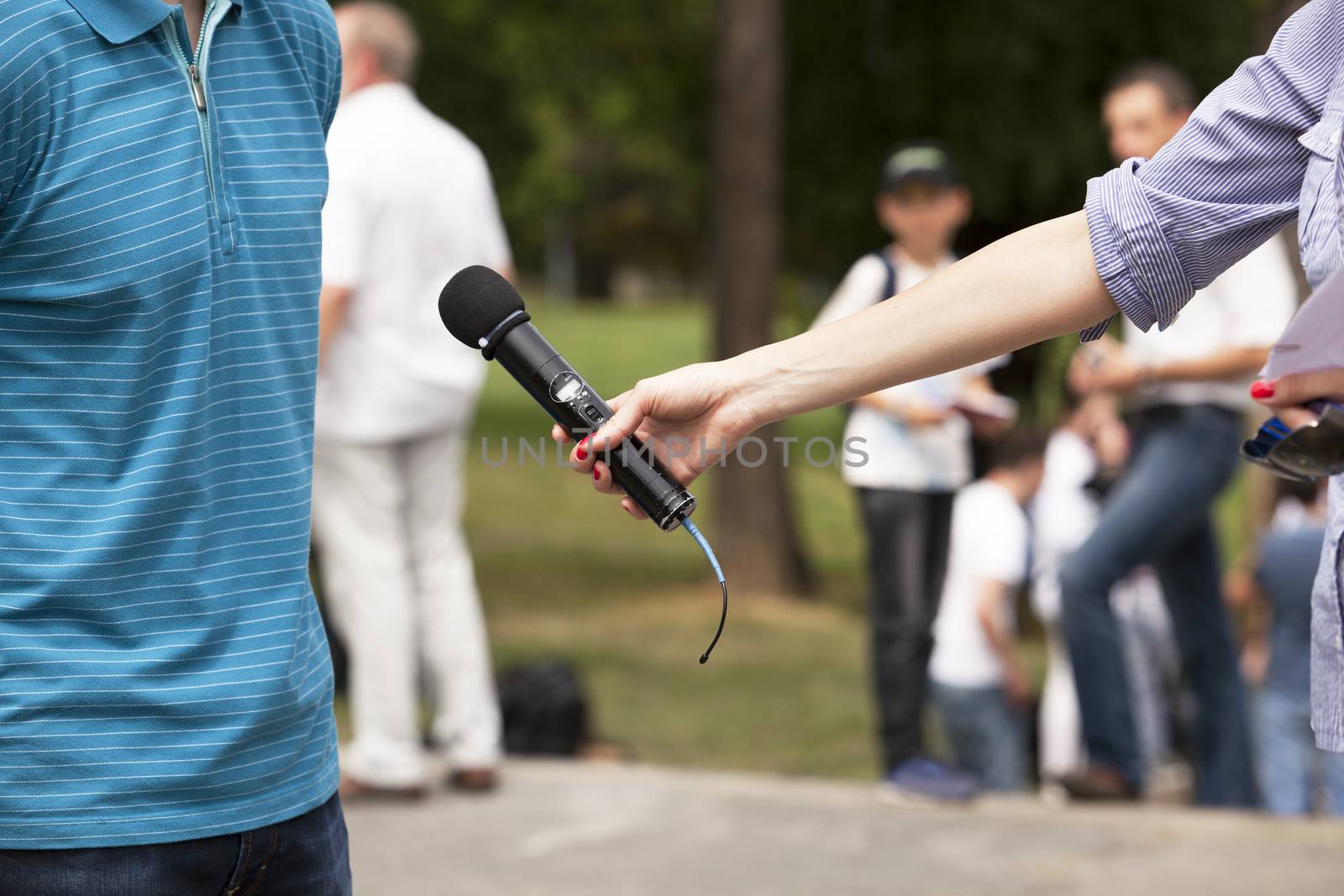 Media interview by wellphoto