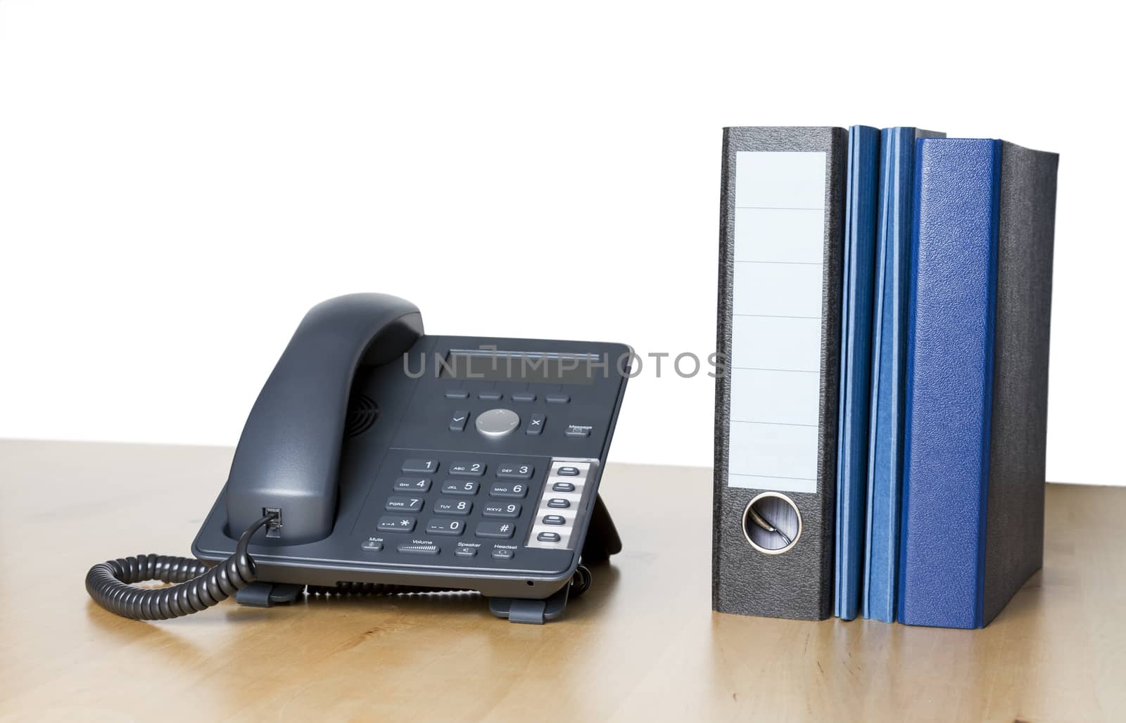 modern business phone with ring binder by gewoldi
