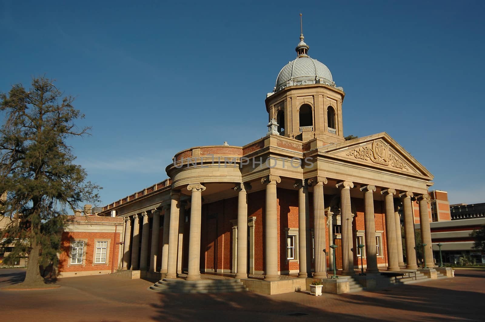 The historical Fourth Raadzaal in Bloemfontein, South Africa, Seat of Free State Provincial Government
