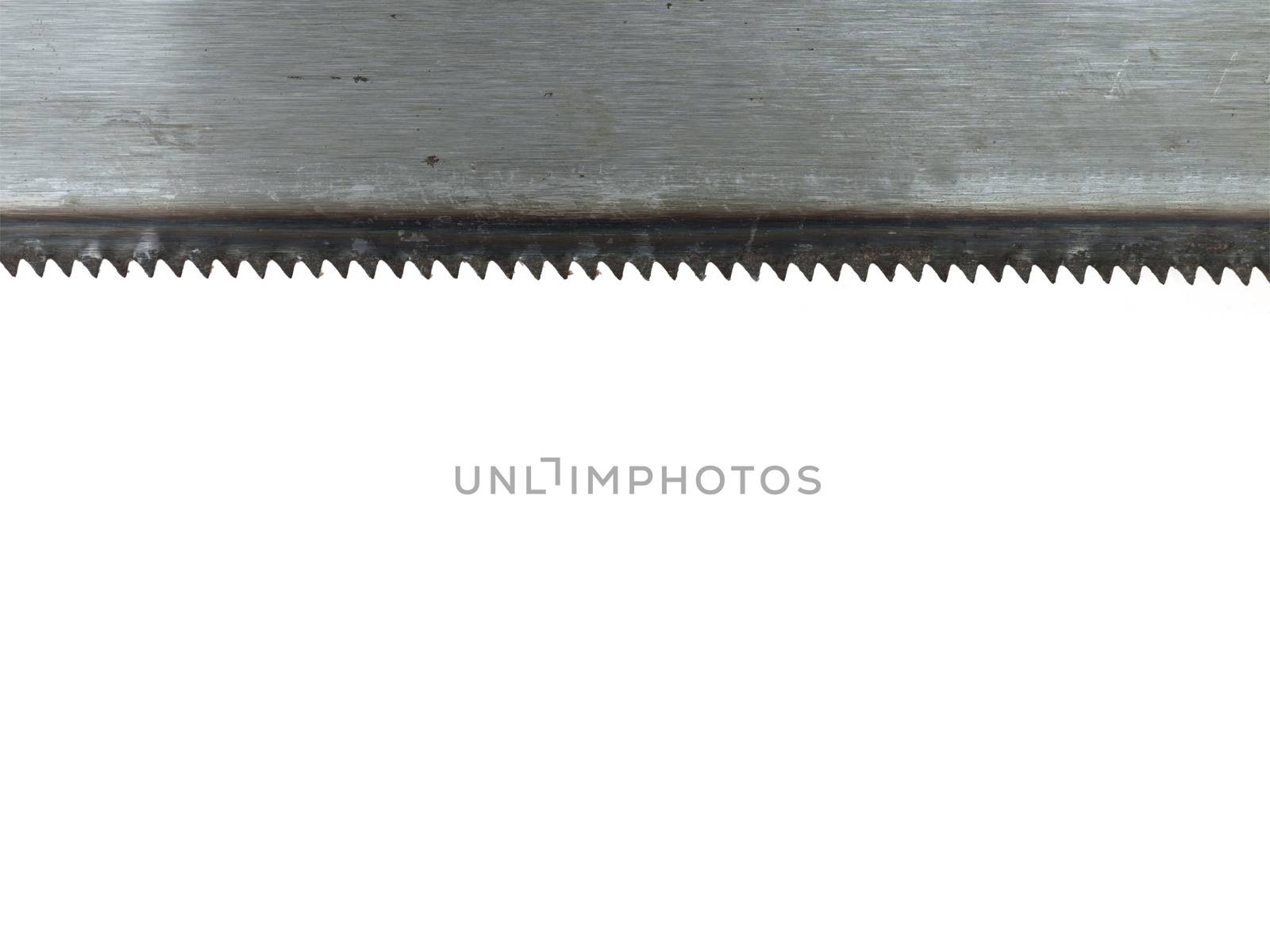 A saw isolated against a white background