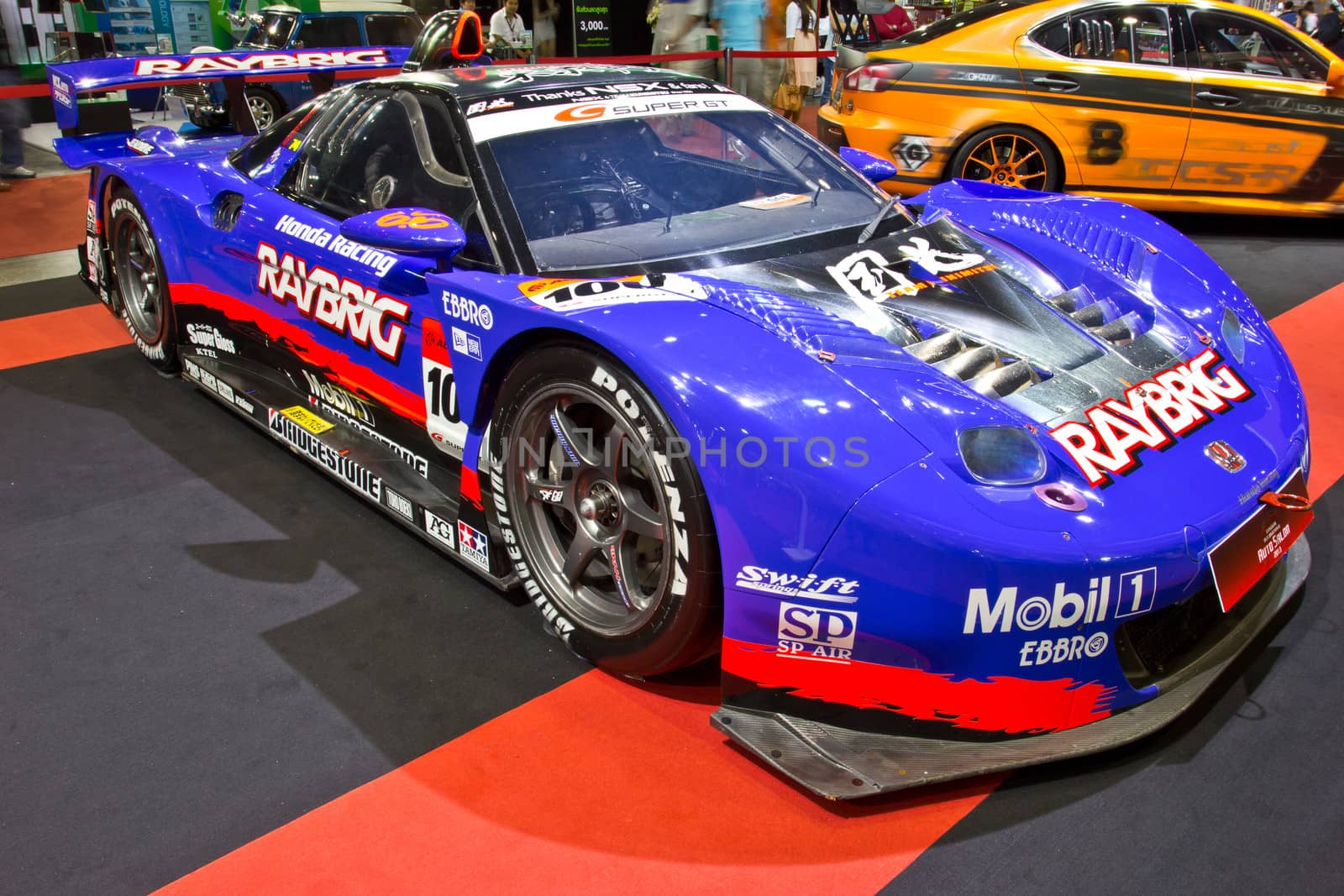 BANGKOK - JUNE 23 : HONDA NSX  show at the second Bangkok International Auto Salon 2013, the largest and most magnificent Modified Car and automobile accessories show in Bangkok, Thailand.