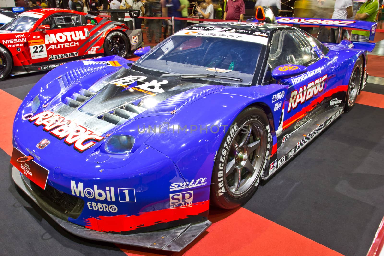 BANGKOK - JUNE 23 : HONDA NSX  show at the second Bangkok International Auto Salon 2013, the largest and most magnificent Modified Car and automobile accessories show in Bangkok, Thailand.