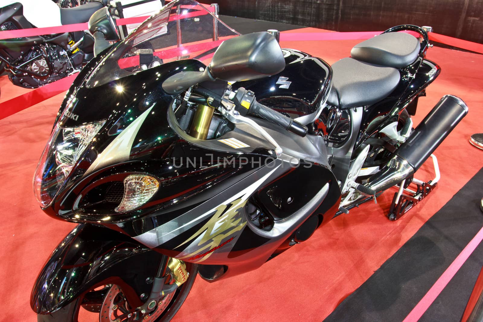 BANGKOK - JUNE 23 : Suzuki GSC1300R   show at The second Bangkok International Auto Salon 2013, the largest and most magnificent Modified Car and automobile accessories show in Bangkok, Thailand.
