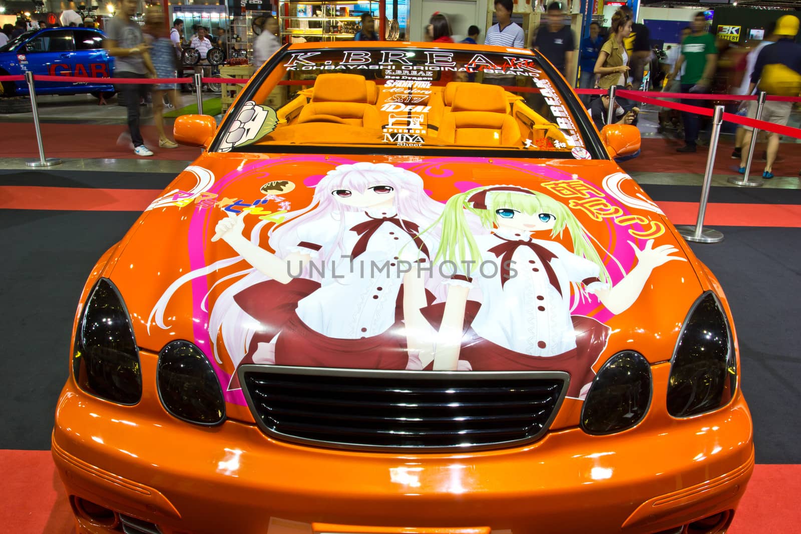 BANGKOK - JUNE 23 : TOYOTA ARISTO  show at the second Bangkok International Auto Salon 2013, the largest and most magnificent Modified Car and automobile accessories show in Bangkok, Thailand.
