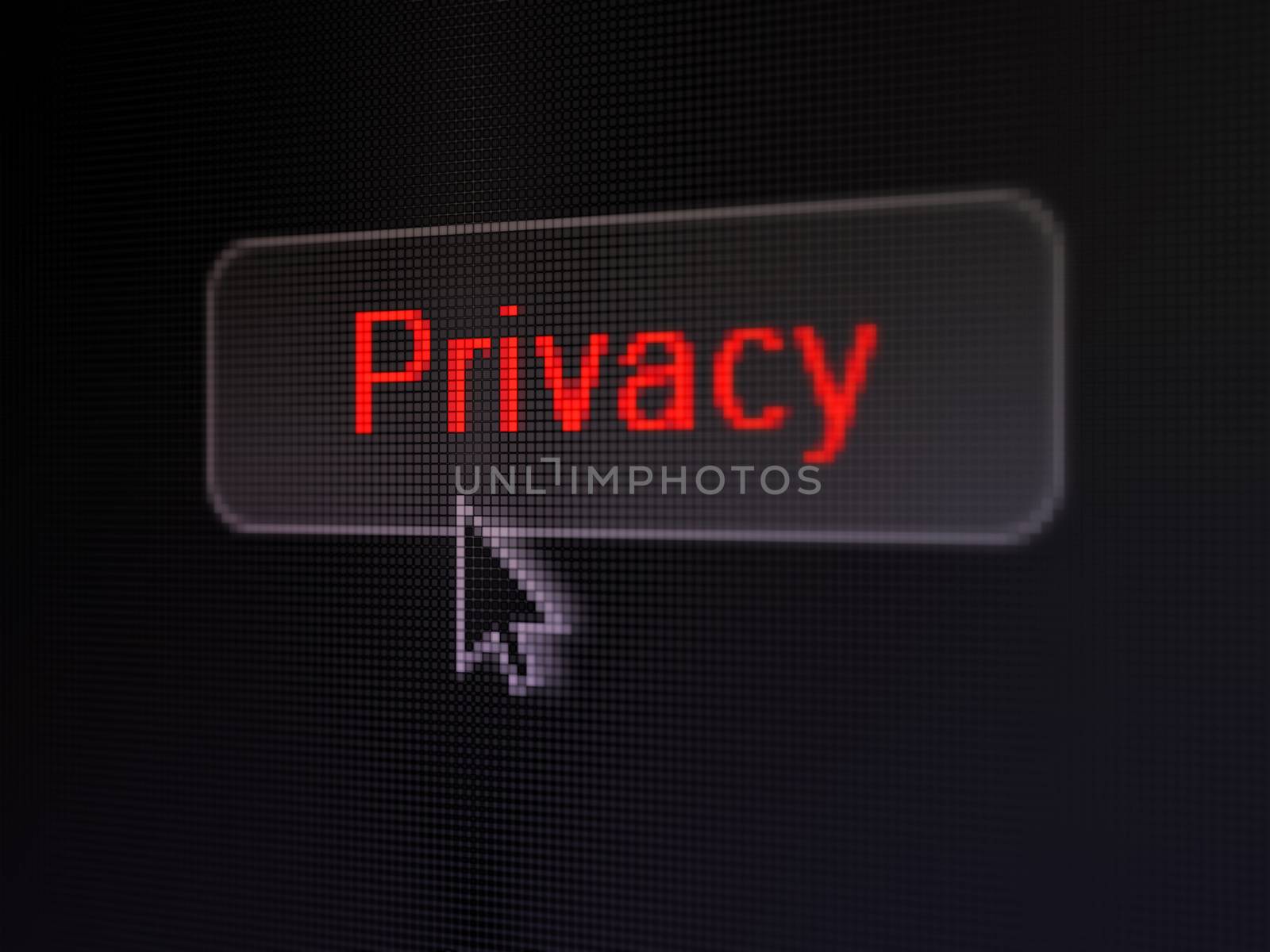 Safety concept: Privacy on digital button background by maxkabakov