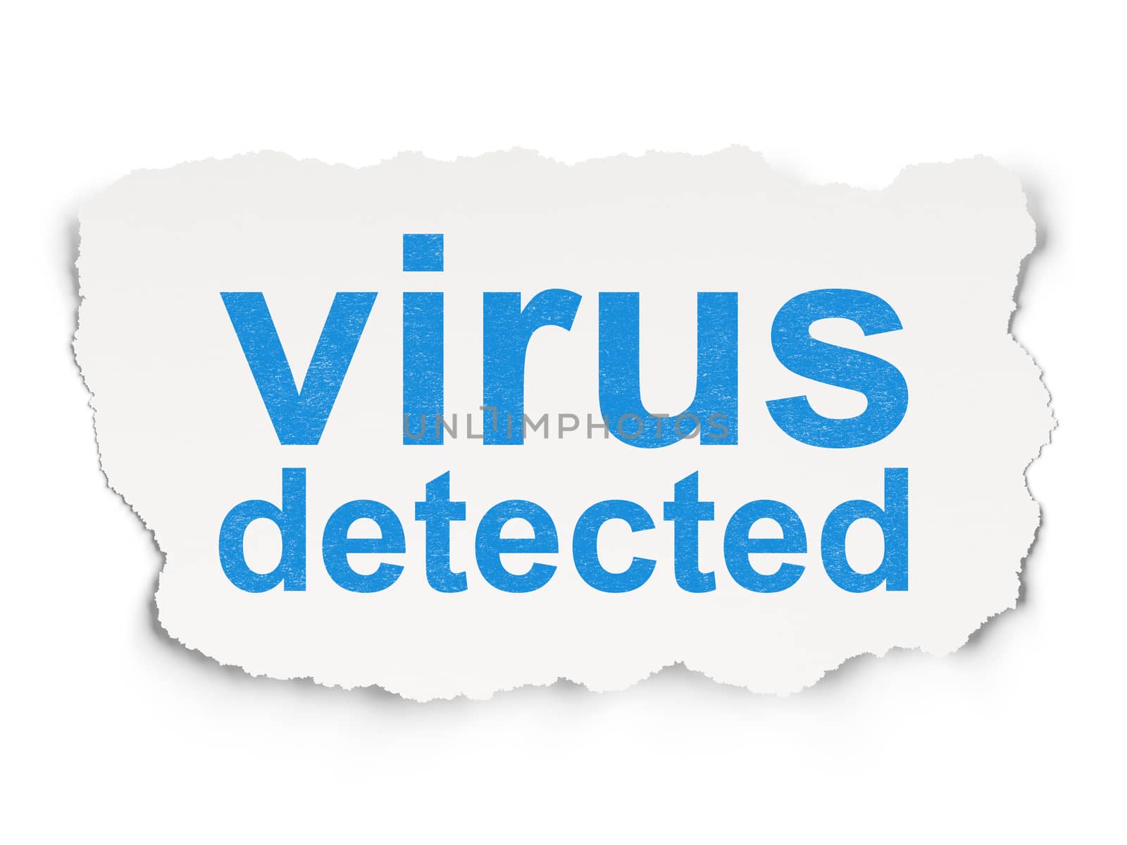 Privacy concept: Virus Detected on Paper background by maxkabakov