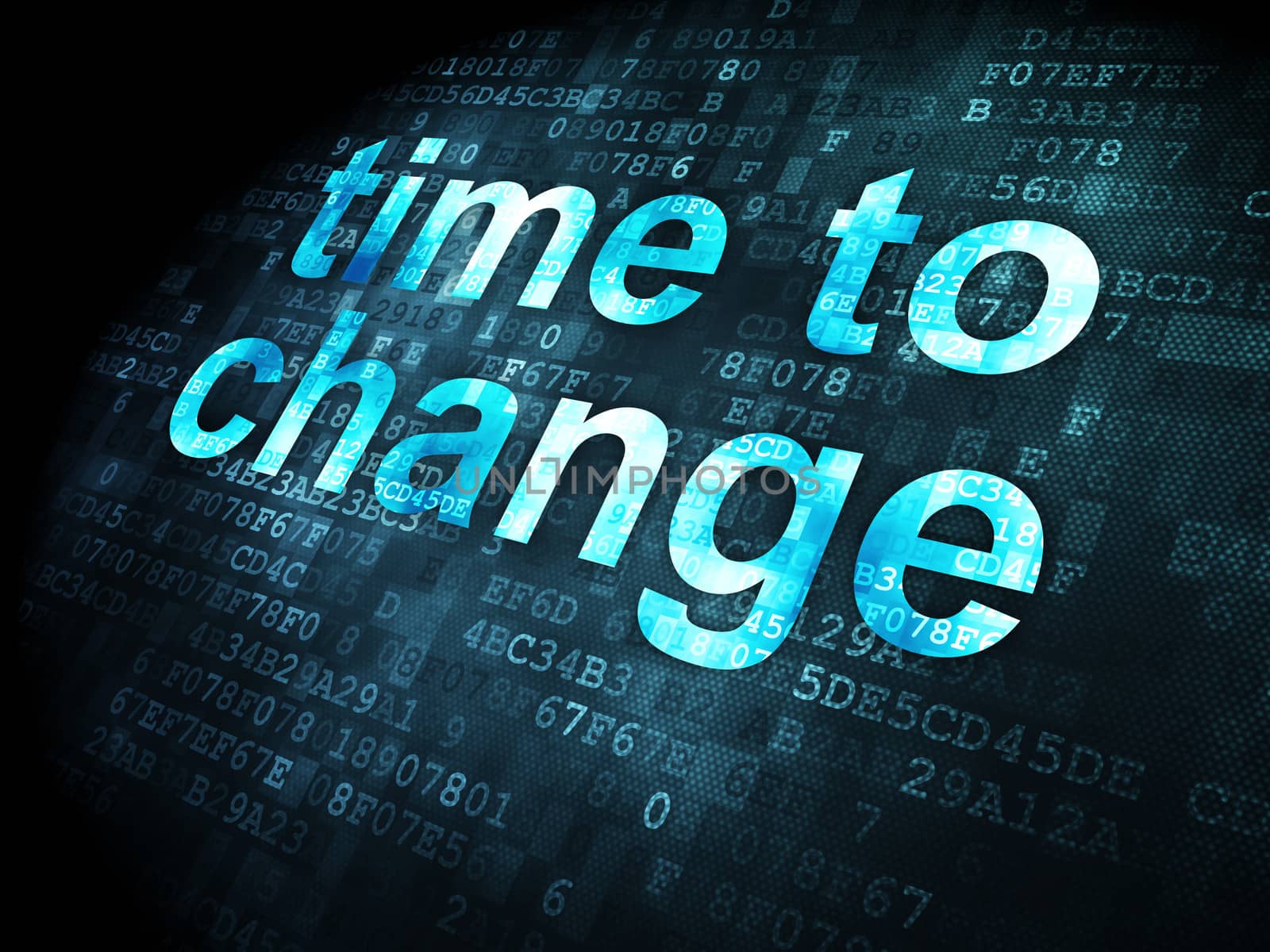 Timeline concept: Time to Change on digital background by maxkabakov