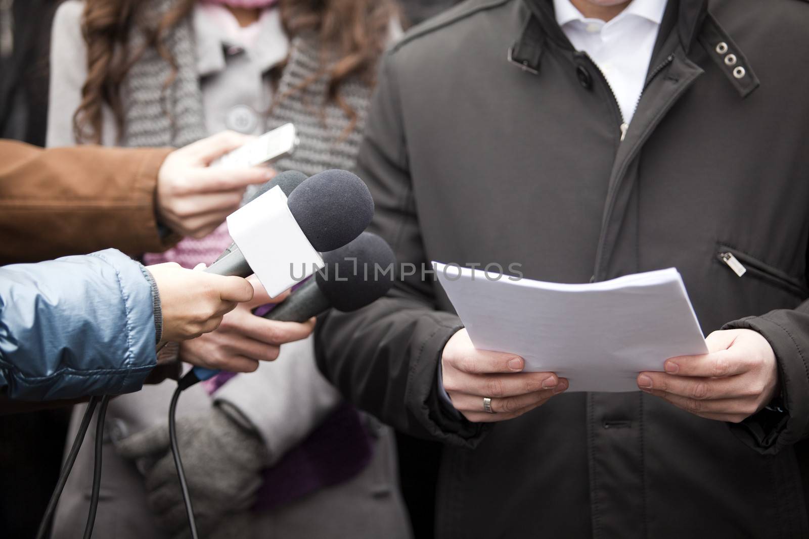 Media interview by wellphoto