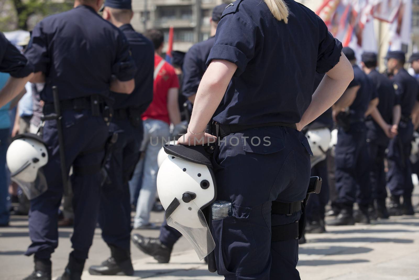 Riot police by wellphoto