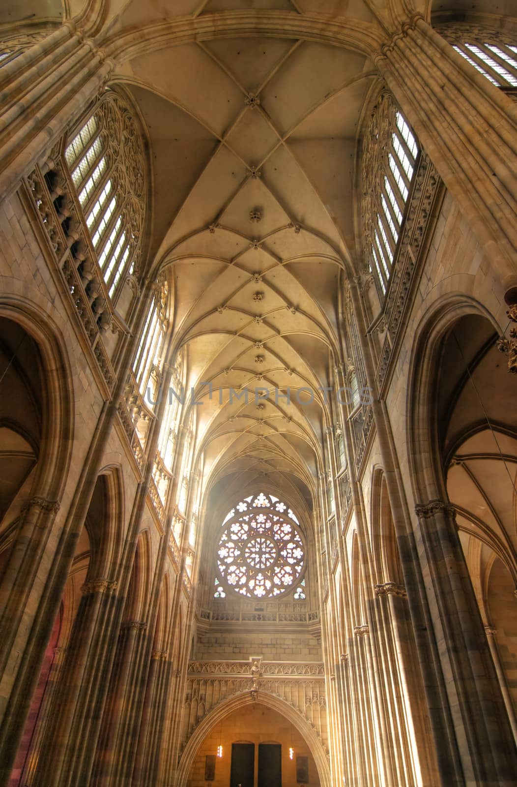 nave of cathedral by Mibuch