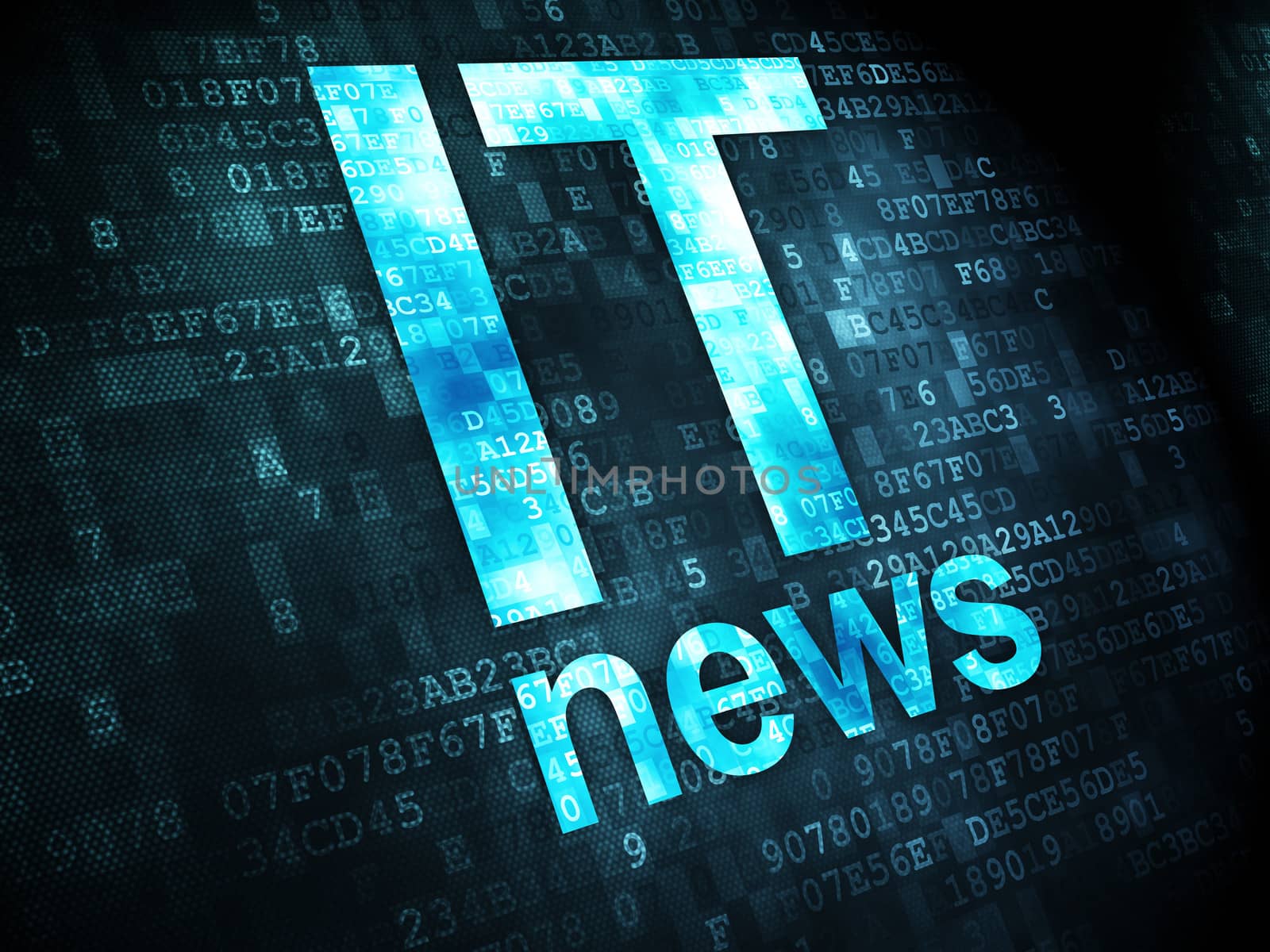 News concept: IT News on digital background by maxkabakov