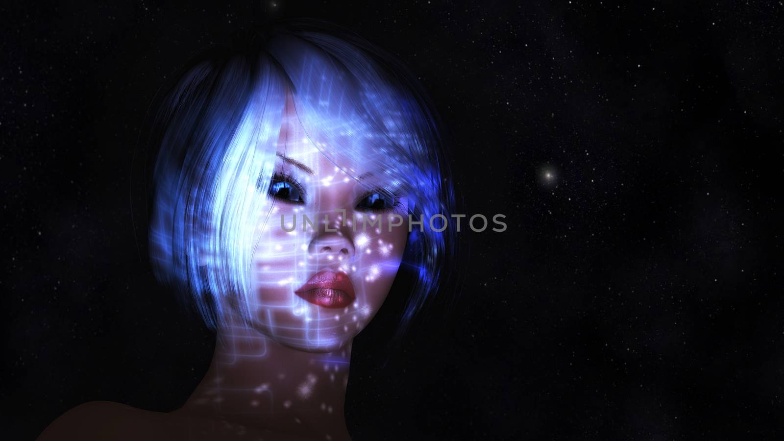 Digital Illustration of a mystic Female