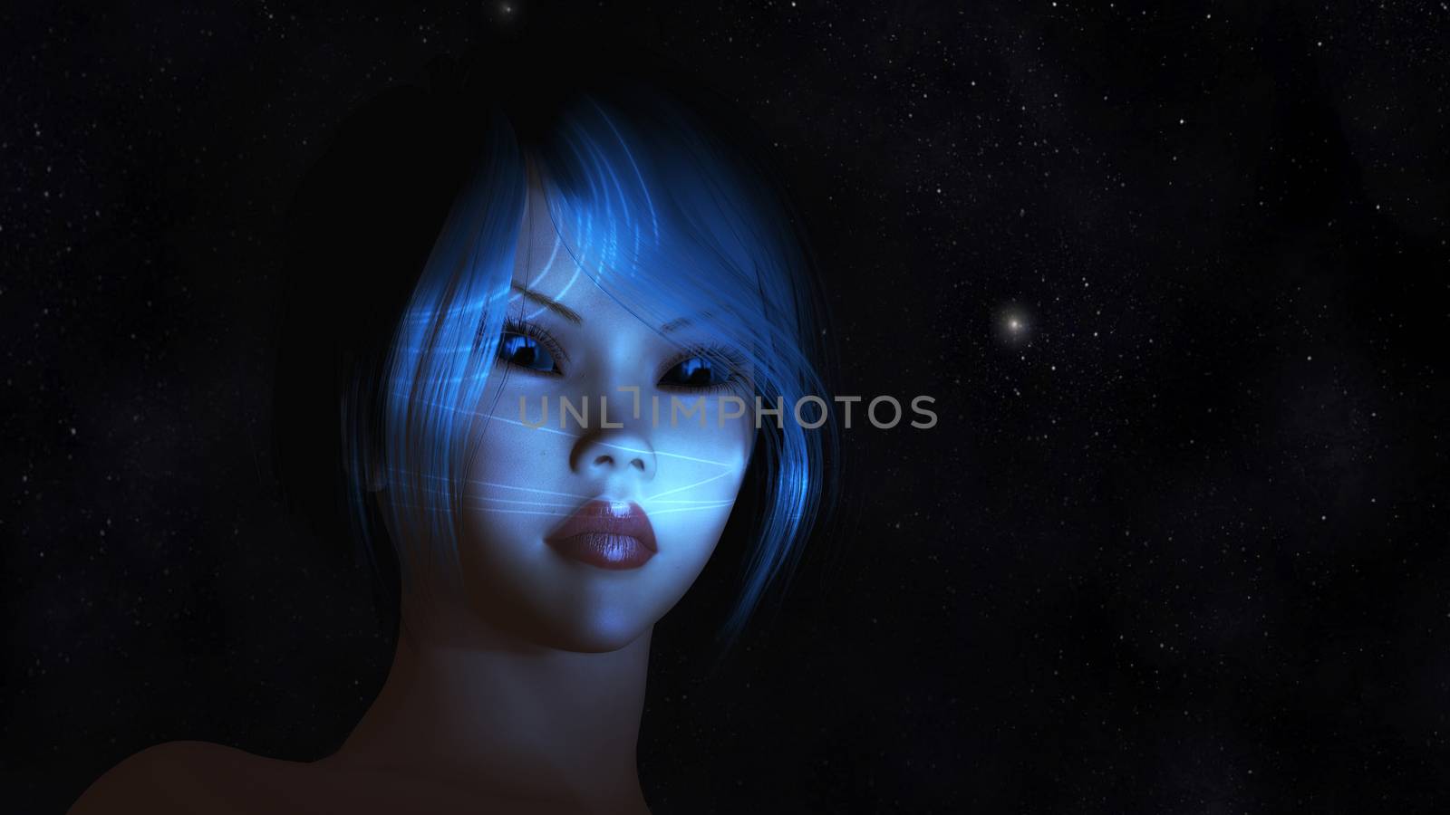 Digital Illustration of a mystic Female