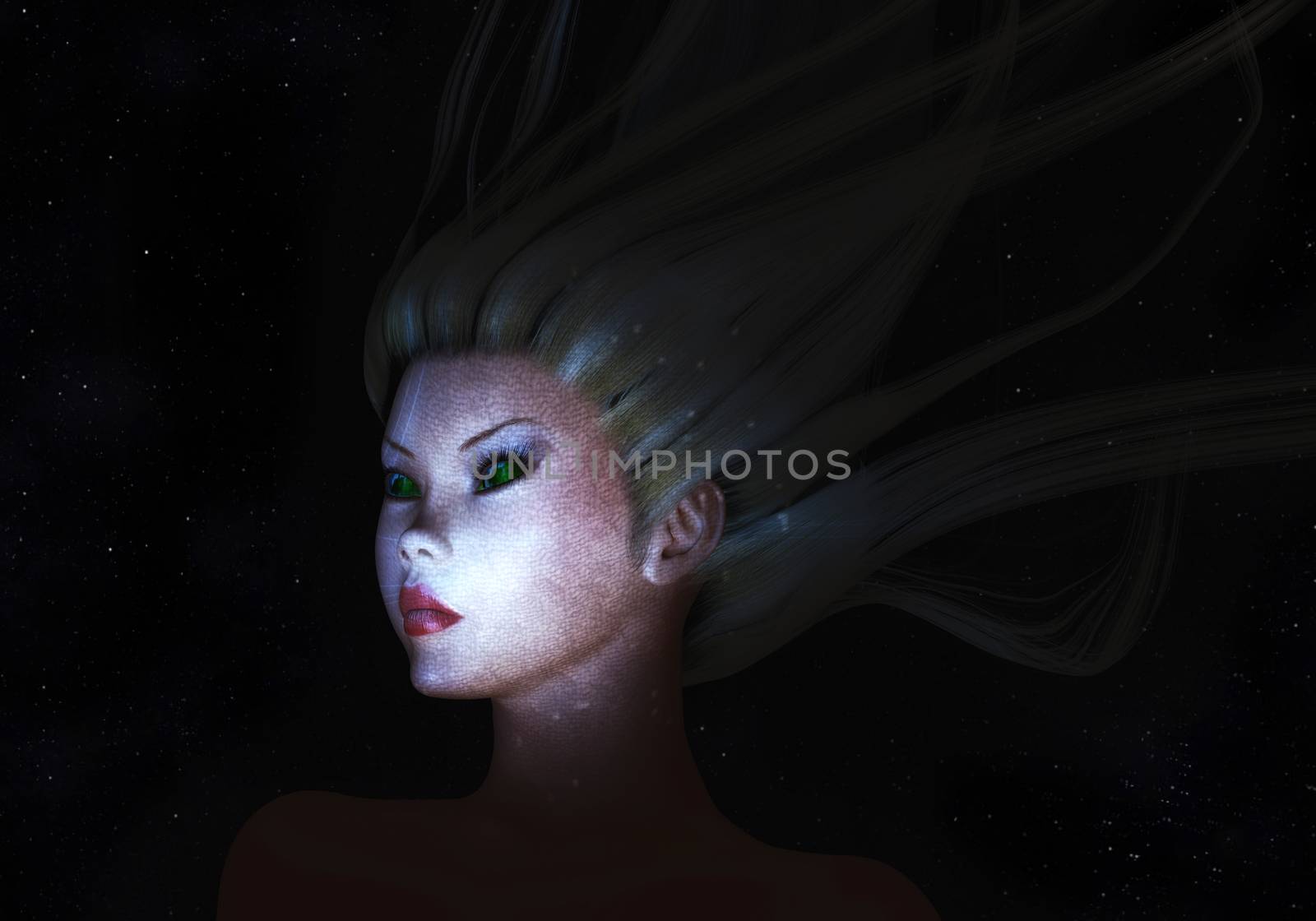 Digital Illustration of a mystic Female