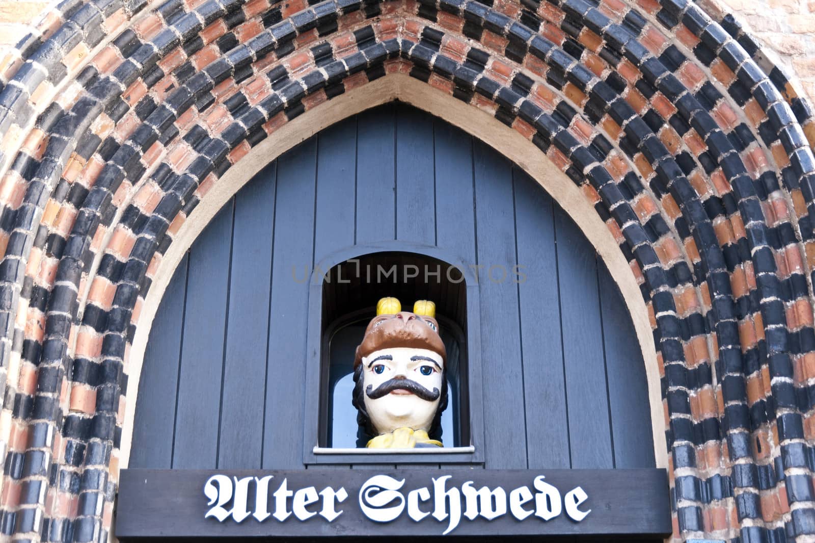 Buildings in Wismar in Germany